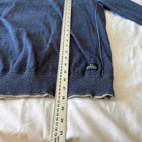 Buffalo David Bitton Women's Criss-Cross Mock Hoodie Sweatshirt Purple Large - Picture 14 of 16